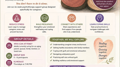 Finding Strength Together — Caregiver Support Group flyer