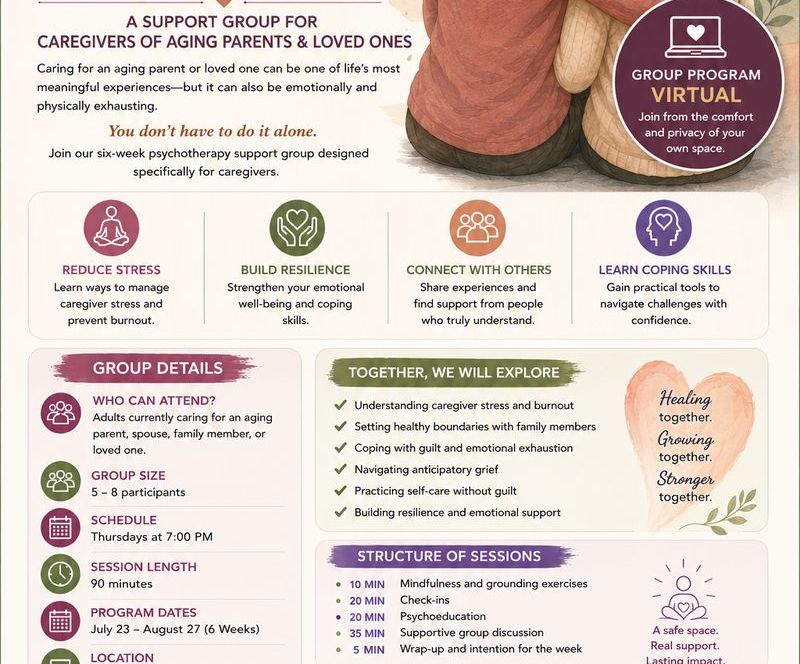 Finding Strength Together — Caregiver Support Group flyer