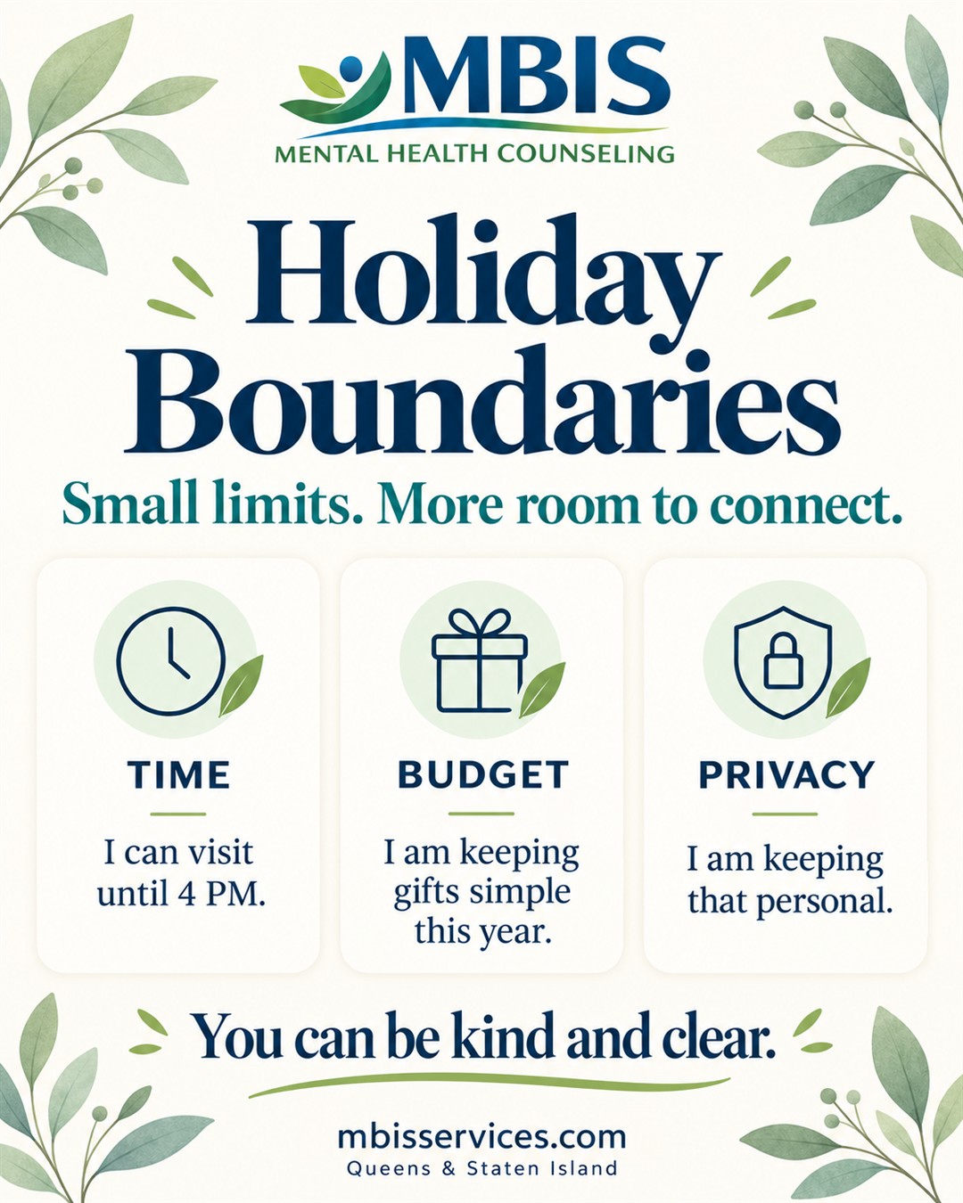 Holiday stress boundary scripts for time, budget, and privacy